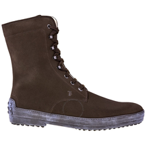 Tod's Men's  Dark Brown Winter Lace Up Ankle Boots XXM0HW04591EN0S800