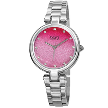 Burgi Ladies Glitter Ombre Swarovski Crystal Dial Bracelet Watch BUR226SSPK
