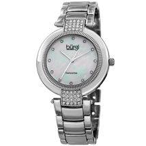 Burgi Quartz Diamond White Dial Ladies Watch BUR181SS