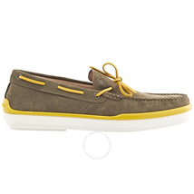 Tod's Men's Boat Shoes in Brown/Yellow XXM0YR00050RE09999