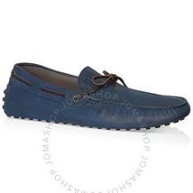 Tod's Men's Driving Shoes in Dark Bluette/Dark Brown XXM0WG05470FLB280K