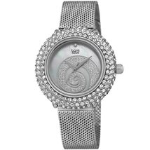 Burgi Quartz Diamond White Dial Ladies Watch BUR259SS