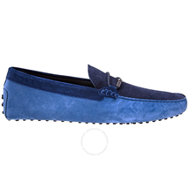 Tod's Men's Woad  Galaxy Bluette Gommini Moccassin Driver Shoes XXM0GW0L910RE045TD