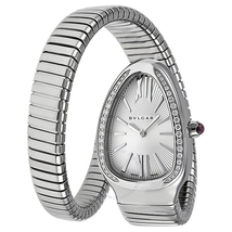 Bvlgari Serpenti Diamond Silver Dial Ladies Watch SP35C6SDS.1T 101816