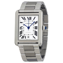 Cartier Tank Solo XL Automatic Silver Dial Men's Watch W5200028