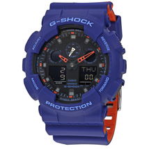 Casio G-Shock Blue Resin Men's Watch GA100L-2A