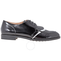 Tod's Womens Leather Lace-Up  Shoes in Black/ White XXW0VK0L4907LW0002