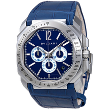 Bvlgari Octo Velocissimo Chronograph Blue Dial Men's Watch 102229