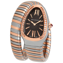 Bvlgari Serpenti Tubogas Stainless Steel and 18kt Rose Gold Ladies Watch 102681