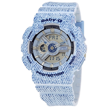 Casio Casio Baby-G Perpetual Alarm World Time Chronograph Quartz Analog-Digital Blue Dial Ladies Watch BA-110DC-2A3DR BA-110DC-2A3DR