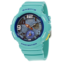 Casio Casio Baby-G Perpetual Alarm World Time Chronograph Quartz Digital Blue Dial Ladies Watch BGA-190-3BDR BGA-190-3BDR