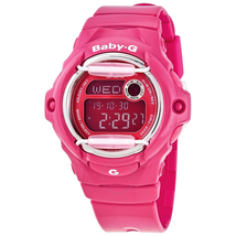 Casio Casio Baby-G Perpetual Alarm World Time Chronograph Quartz Digital Red Dial Ladies Watch BG-169R-4BDR BG-169R-4BDR