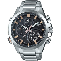 Casio Edifice World Time Chronograph Black Dial Men's Watch EQB-500D-1ADR