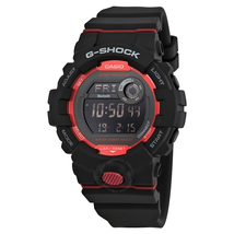 Casio Premier G-Shock Bluetooth G-Squad Digital Black and Red Watch GBD800-1