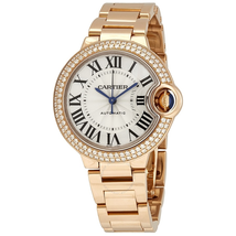 Cartier Ballon Bleu18kt Pink Gold Automatic Diamond Ladies Watch WE902064