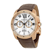 Cartier Calibre de  Automatic Silver Dial Men's Watch W7100044