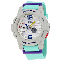Casio Casio Baby-G Alarm World Time Chronograph Quartz Analog-Digital White Dial Ladies Watch BGA-180-3BDR BGA-180-3BDR