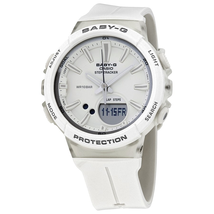 Casio Casio Baby-G Perpetual Alarm Chronograph Quartz Analog-Digital White Dial Ladies Watch BGS-100-7A1DR BGS-100-7A1DR