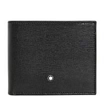 Montblanc 6cc Wallet and 2 cc Pocket Gift Set- Black 116841