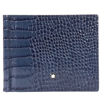 Montblanc Montblanc Meisterstuck Selection Leather Wallet- Indigo 113343