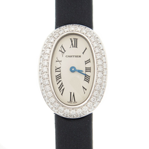 Cartier Baignoire Quartz Diamond White Dial Unisex Watch WB509531