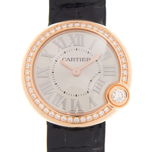 Cartier Ballon Blanc de  Quartz Crystal Silver Dial Ladies Watch WJBL0005