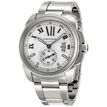Cartier Calibre de  Automatic Silver Dial Men's Watch W7100015