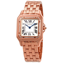 Cartier Panthere de  Silver Dial 18kt Rose Gold Ladies Watch WJPN0009
