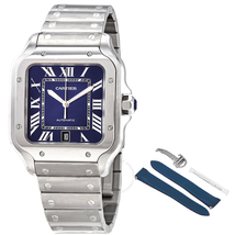 Cartier Santos De  Blue Dial Men's Watch WSSA0013