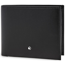 Montblanc Nightflight 6cc Wallet with Money Clip- Black 118275