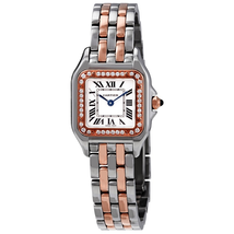 Cartier Panthere de  Ladies Stainless Steel and 18kt Rose Gold Small Watch W3PN0006