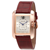 Cartier Tank Anglaise Silver Dial Ladies Watch WJTA0006