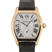 Cartier Tortue Silver Flinque Dial Men's Watch W1556234