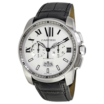Cartier Calibre de  Automatic Silver Dial Men's Watch W7100046