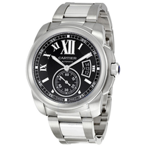 Cartier Calibre de  Black Dial Men's Watch W7100016