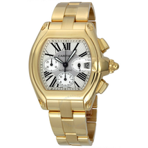 Cartier Roadster 18kt Yellow Gold Chronograph XL Men's Watch W62021Y2