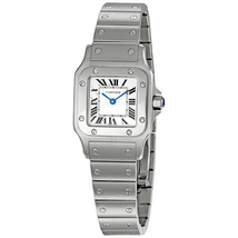 Cartier Santos de  Guilloche Roman Dial Ladies Watch W20056D6