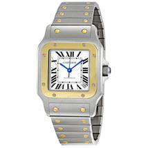 Cartier Santos Galbee 18kt Yellow Gold and Steel XL Men's Watch W20099C4