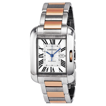 Cartier Tank Anglaise Automatic Silver Dial Watch W5310007
