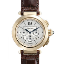 Cartier Pasha 18k Rose Gold Chronograph Men's Watch W3020151
