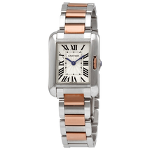 Cartier Tank Anglaise Quartz Silver Dial Ladies Watch W5130036