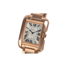 Cartier Tank Anglaise Silvered Flinque Dial Ladies Watch W5310041