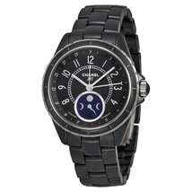 Chanel J12 Black Ceramic Moonphase Unisex Watch H3406