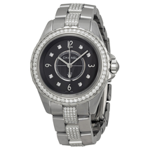 Chanel J12 Chromatic Automatic Grey Dial Titanium and Ceramic Ladies Watch H3105