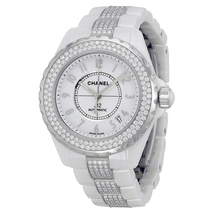 Chanel J12 Diamonds and Ceramic Automatic Unisex Watch H1422
