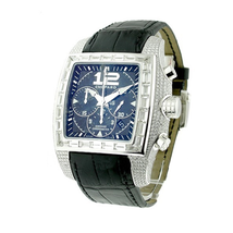 Chopard Two O Ten Blue Arabic-Index Dial Black Alligator Leather Automatic Men's Luxury Watch 172272-1001