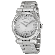 Chopard Happy Sport Automatic Silver Dial Ladies Watch 278559-3002