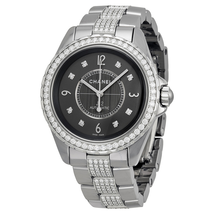 Chanel J12 Automatic Grey Dial Titanium and Ceramic Ladies Watch H3106