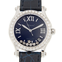 Chopard Happy Sport Automatic Diamond Blue Dial Ladies Watch 278559-3006