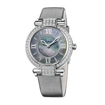 Chopard Imperiale 18k White Gold Case Diamond Bezel Mother of Pearl Dial Ladies Watch 384242-1006